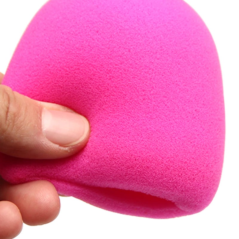 Fielect 5Pcs Microphone Cover Foam Mic Cover Handheld Microphone Windscreen Shield Protection Micro Foam Filter Pink for KTV Broadcasting - Image 4